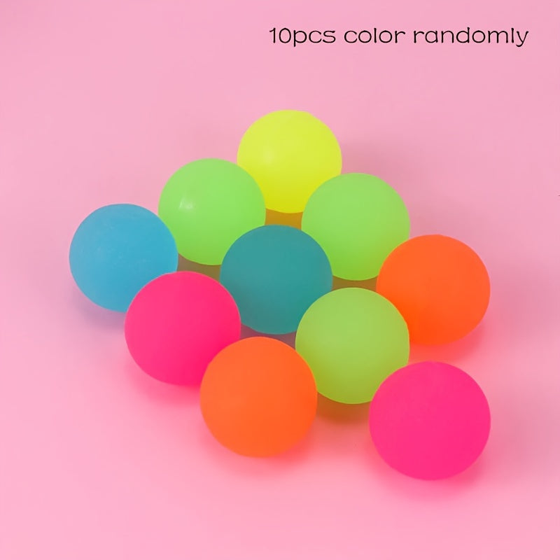 10pcs High Bounce Toy Luminous Balls Kids Party Favor Decoration Bouncy Ball