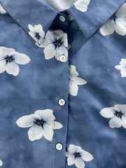 Floral Print Long Sleeve Tunic Shirt Top