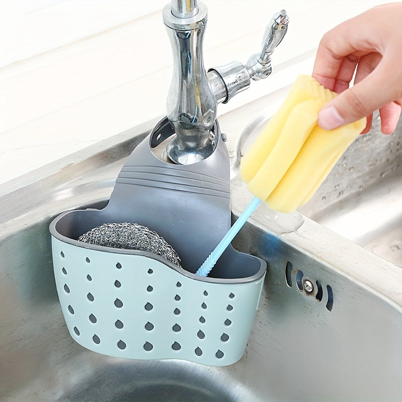 Saddle Type Sink Sponge Storage Drain Rack Hanging Bag