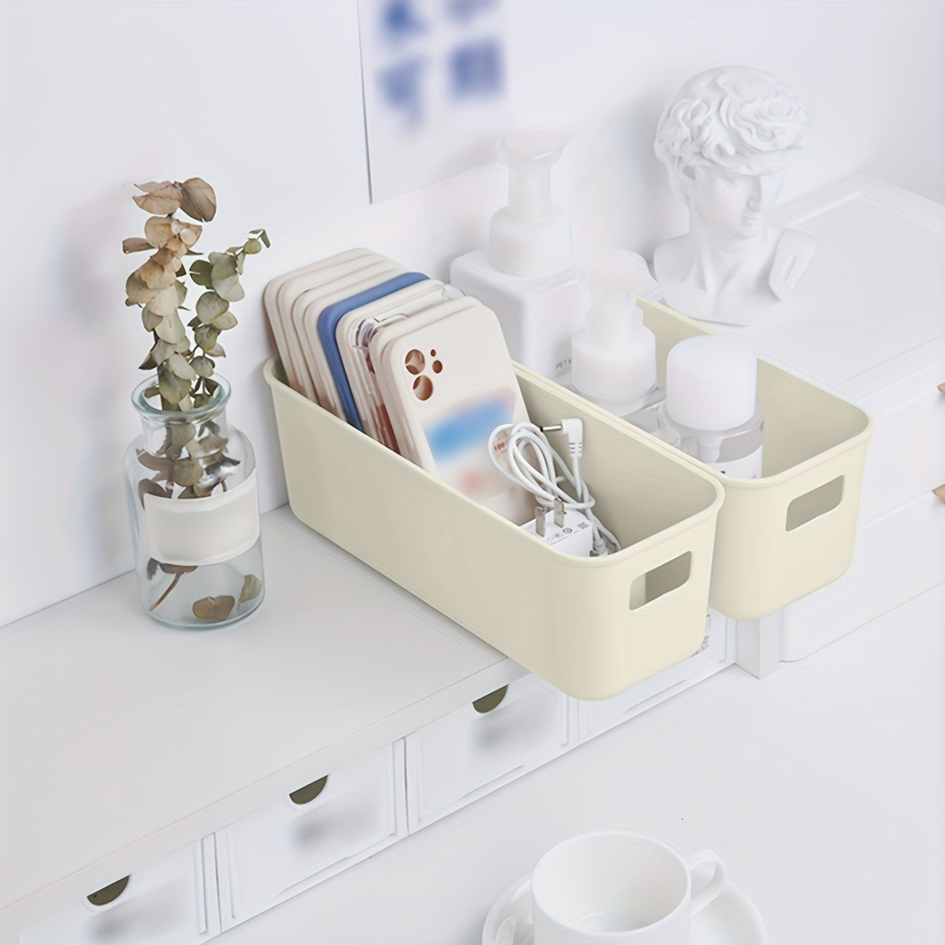 Desktop Organizer Case Large Capacity Storage Basket