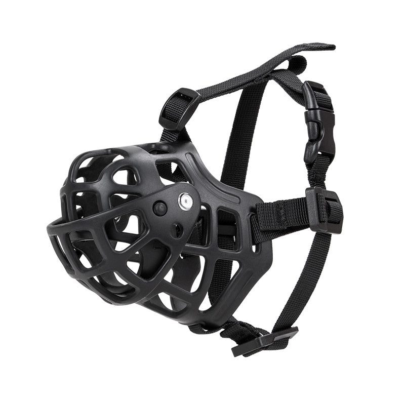 Adjustable Breathable Basket Dog Muzzle Prevents Biting Chewing