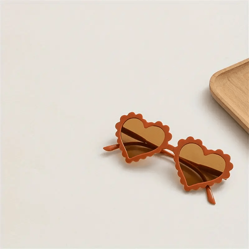 Heart Shaped Frame Sunglasses UV Protection Kids Accessories