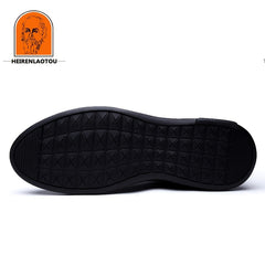 Men's No Tie Ankle Boots Casual Walking Shoes