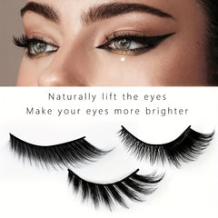 5 Pairs Faux Mink Fox Eye Cat Eye Lashes