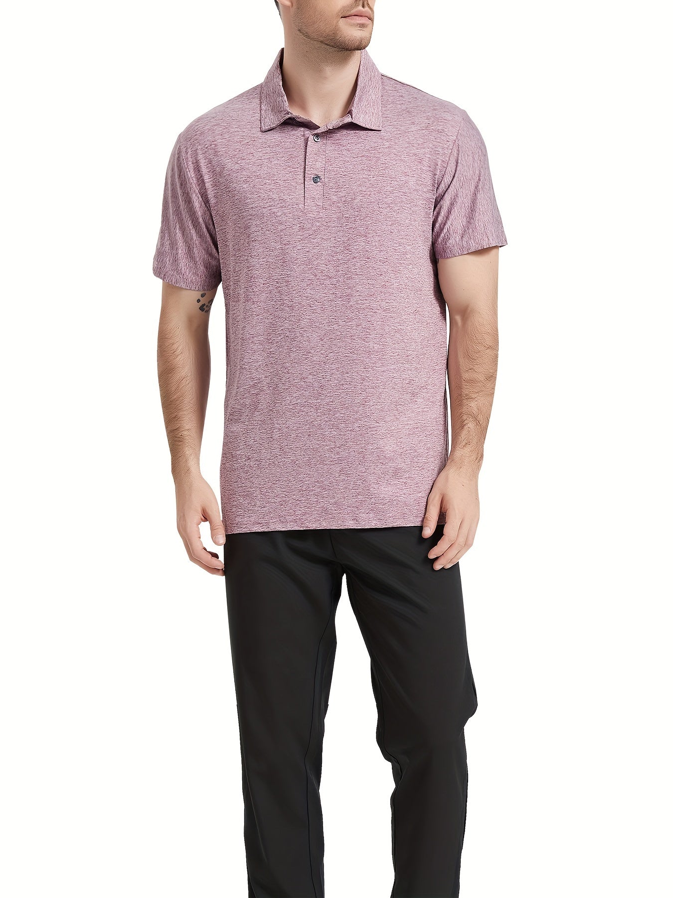 5 Pack Men's Quick Dry Golf T Shirt Performance Moisture Wicking Casual Workout