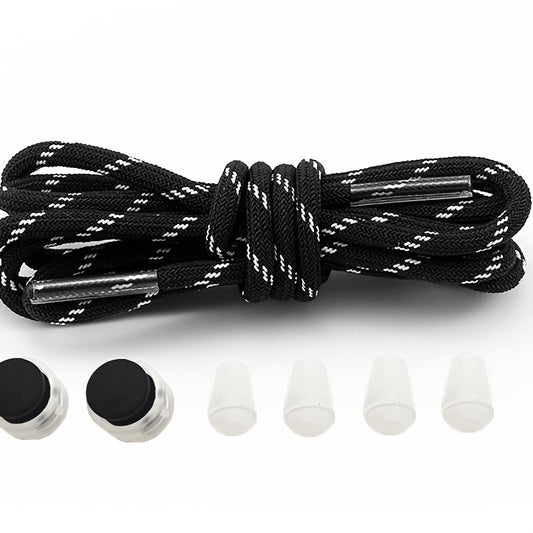 No Tie Shoelaces Elastic Strong Lock Laces One Size Fits All Adults Kids