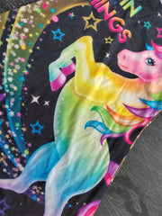 Stylish Gradient Horse One Piece Dress For Girls