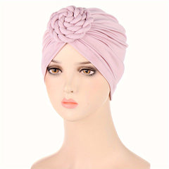 Braided Knot Turban Cap Beanies Ramadan Headwrap Lightweight Head Scarf