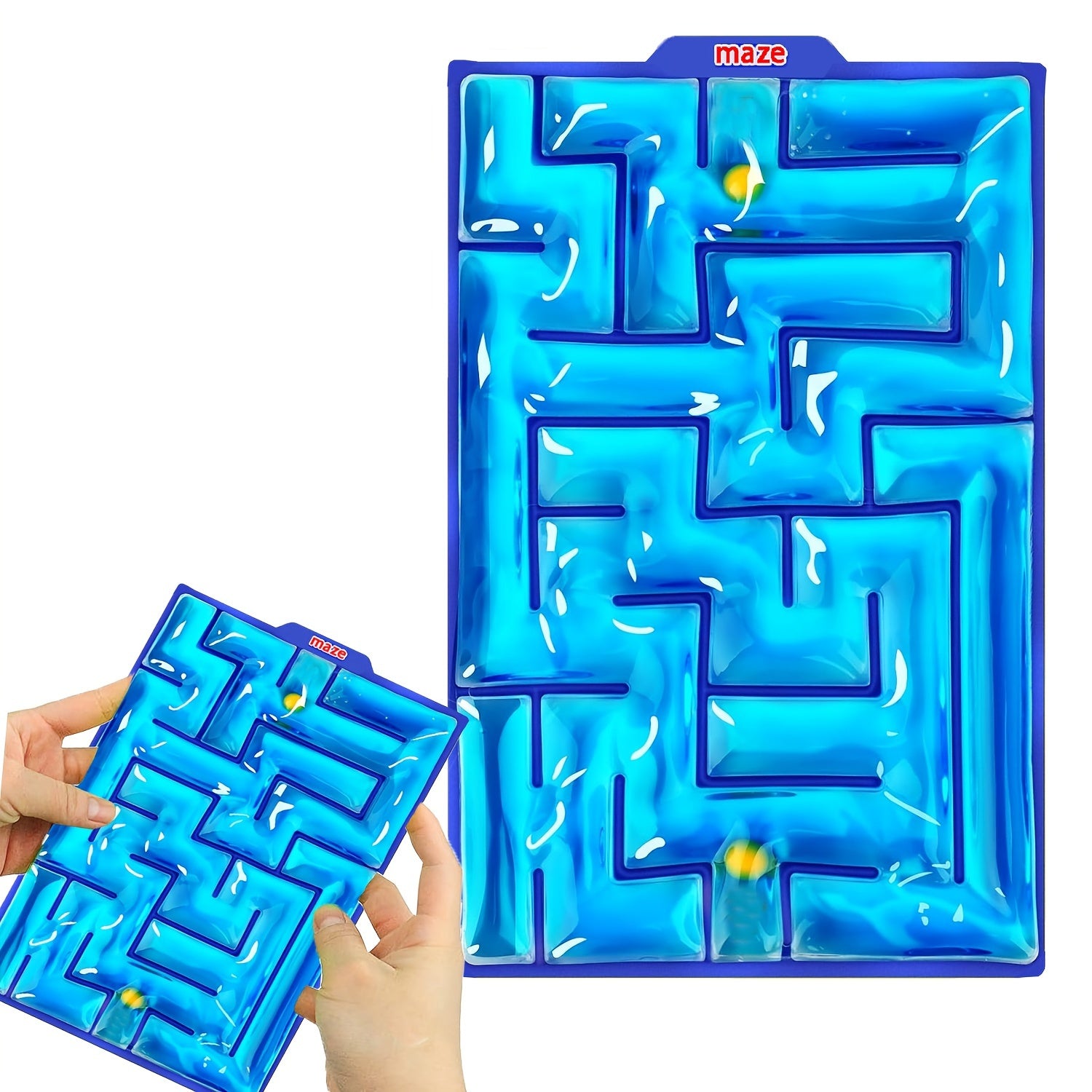 Marble Maze Fidget Toy - Sensory Travel Game for Fine Motor Skills