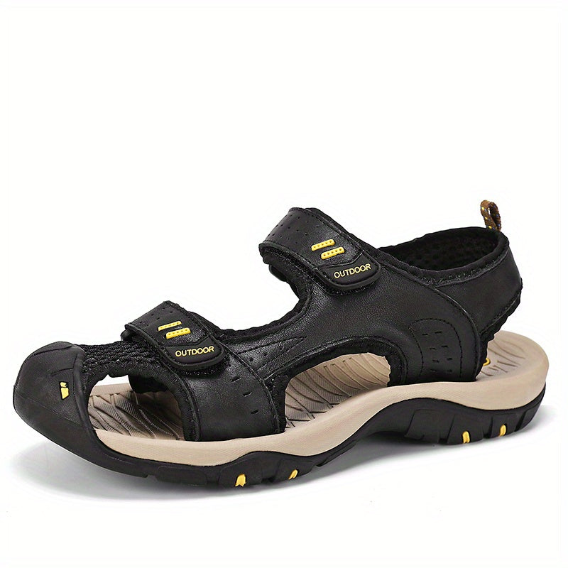 Men's Closed Toe Sandals Durable Non Slip Outdoor Hiking Trekking Sandals