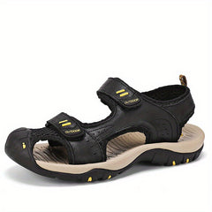 Men's Closed Toe Sandals Durable Non Slip Outdoor Hiking Trekking Sandals