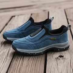 Thick Sole Slip On Hiking Shoes Lightweight Trekking Sneakers