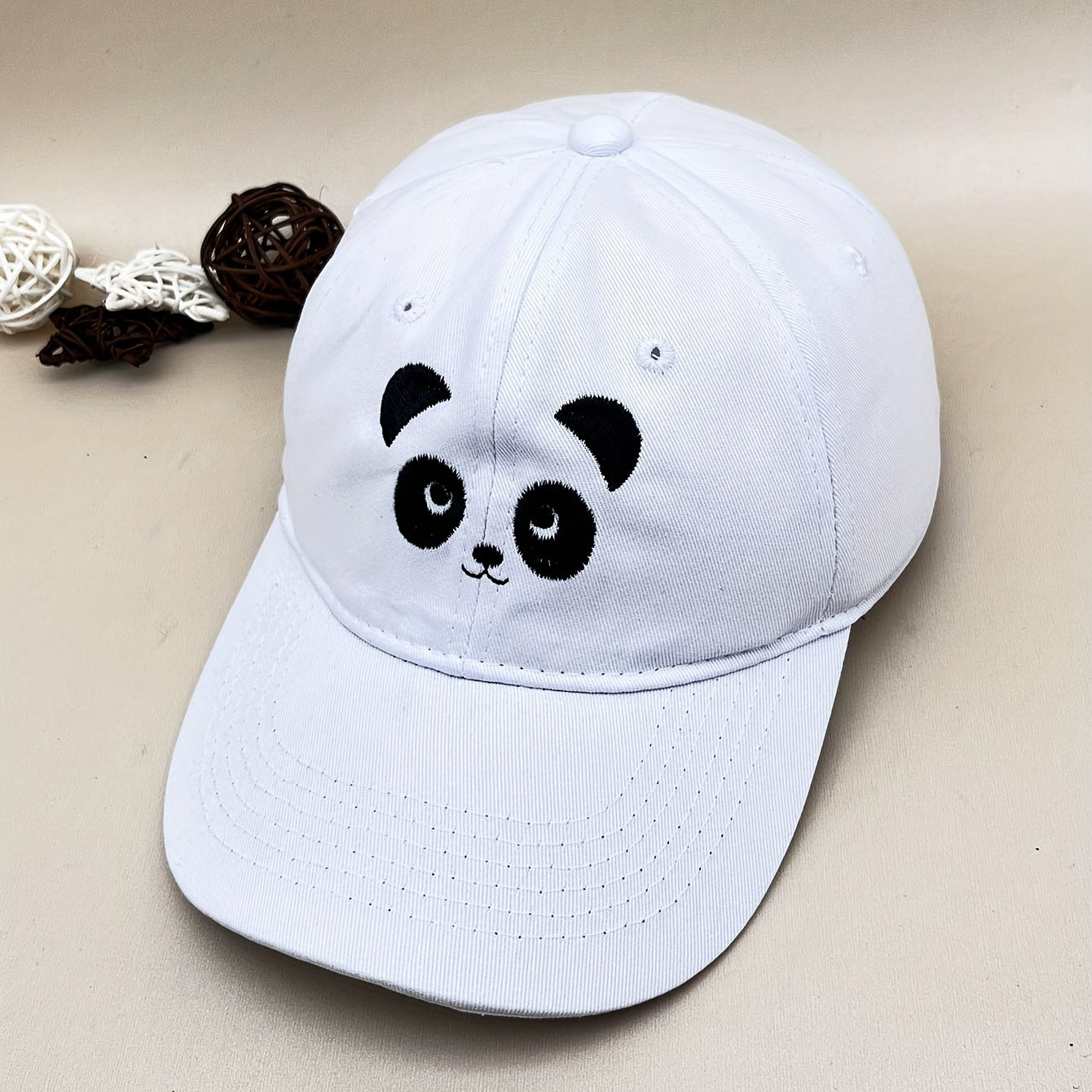 Panda Embroidery Baseball Cap Casual Dad Hat Adjustable Sun Hat