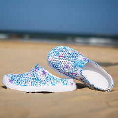 Women's Colorful Print Sport Hole Shoes Lightweight And Breathable