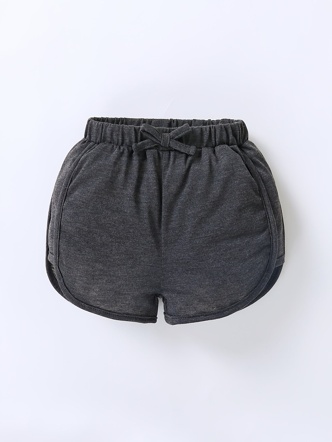 3pcs Girls Lightweight Casual Elastic Waist Shorts For Summer