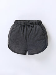 3pcs Girls Lightweight Casual Elastic Waist Shorts For Summer