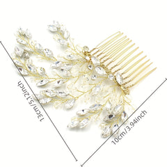 Crystal Hair Comb Head Jewelry Bridal Wedding Accessories