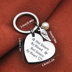 Love Heart Stainless Steel Keychain