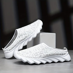 Women's Breathable Mesh Mule Sneakers Slip On Outdoor Shoes