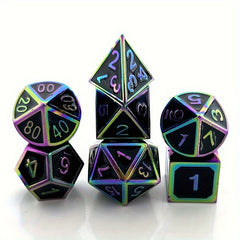 7pcs Mini Dice Game Accessories Metal Dice