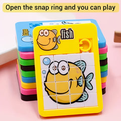 Animal Sliding Puzzle Mazes Game Educational Toy