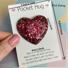 Pocket Hug Heart & Card Set - Encouraging Gift for Birthday or Valentine