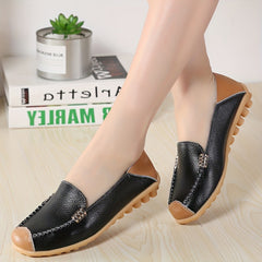 Women's Soft Sole Slip On Casual Flat Shoes Outdoor Work Nurse Shoes
