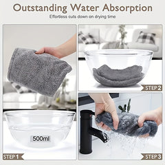Absorbent Microfiber Hair Towel Quick Drying Sports Towel for Yoga Fitness
