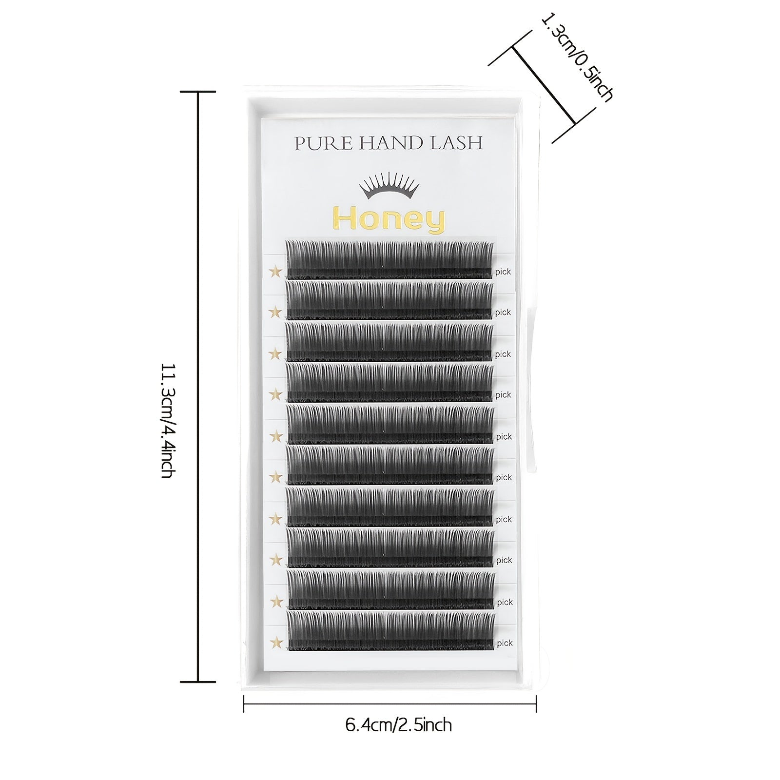 Natural Matte PBT Eyelash Extensions Soft Split Tips for Individual Lashes