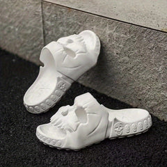 Men's Skull Beach Shoes Non Slip Platform Slides