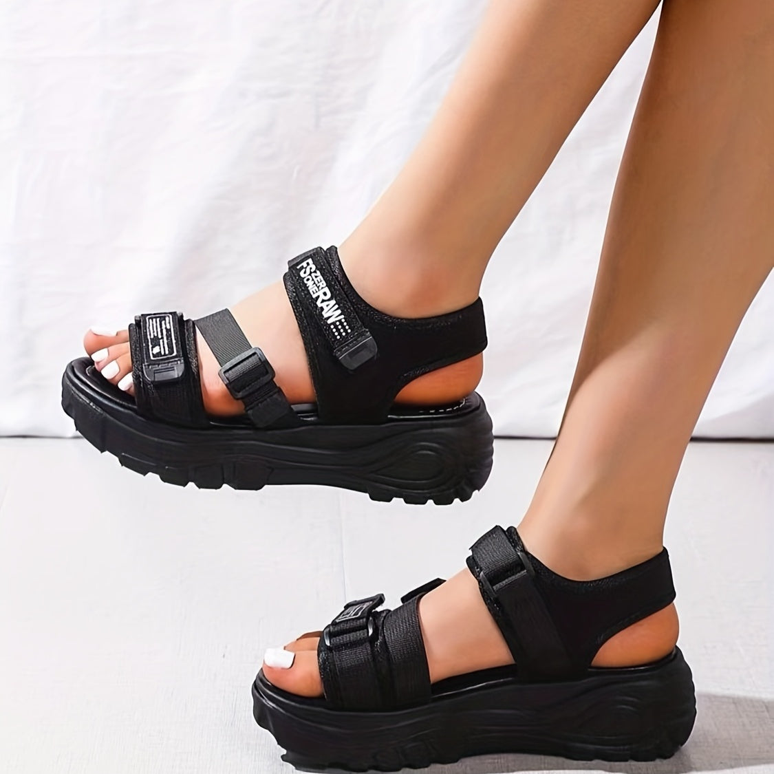 Women's Casual Sports Sandals Comfortable Open Toe Outdoor Slippers Soft Bottom