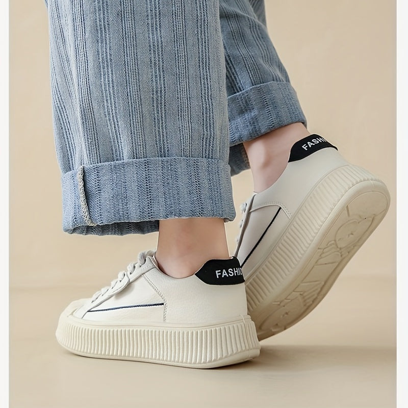 Chunky Sneakers Lace Up Non Slip Casual Walking Shoes