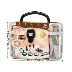 10pcs Pretend Makeup Toy Set Storage Box Non Toxic Gift for Girls Over 3