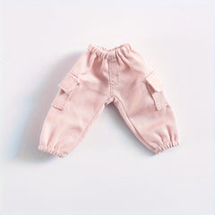 Ob11 Doll Sweatpants Casual Pants for 1 12 BJD Dolls in Army Green Khaki Pink