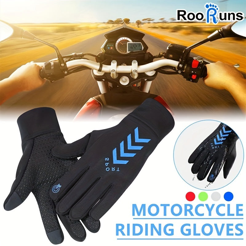 Waterproof Fleece-lined Winter Cycling Gloves Touch Screen Outdoor Men's