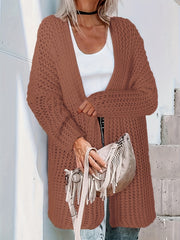 Chunky Knit Long Sleeve Cardigan