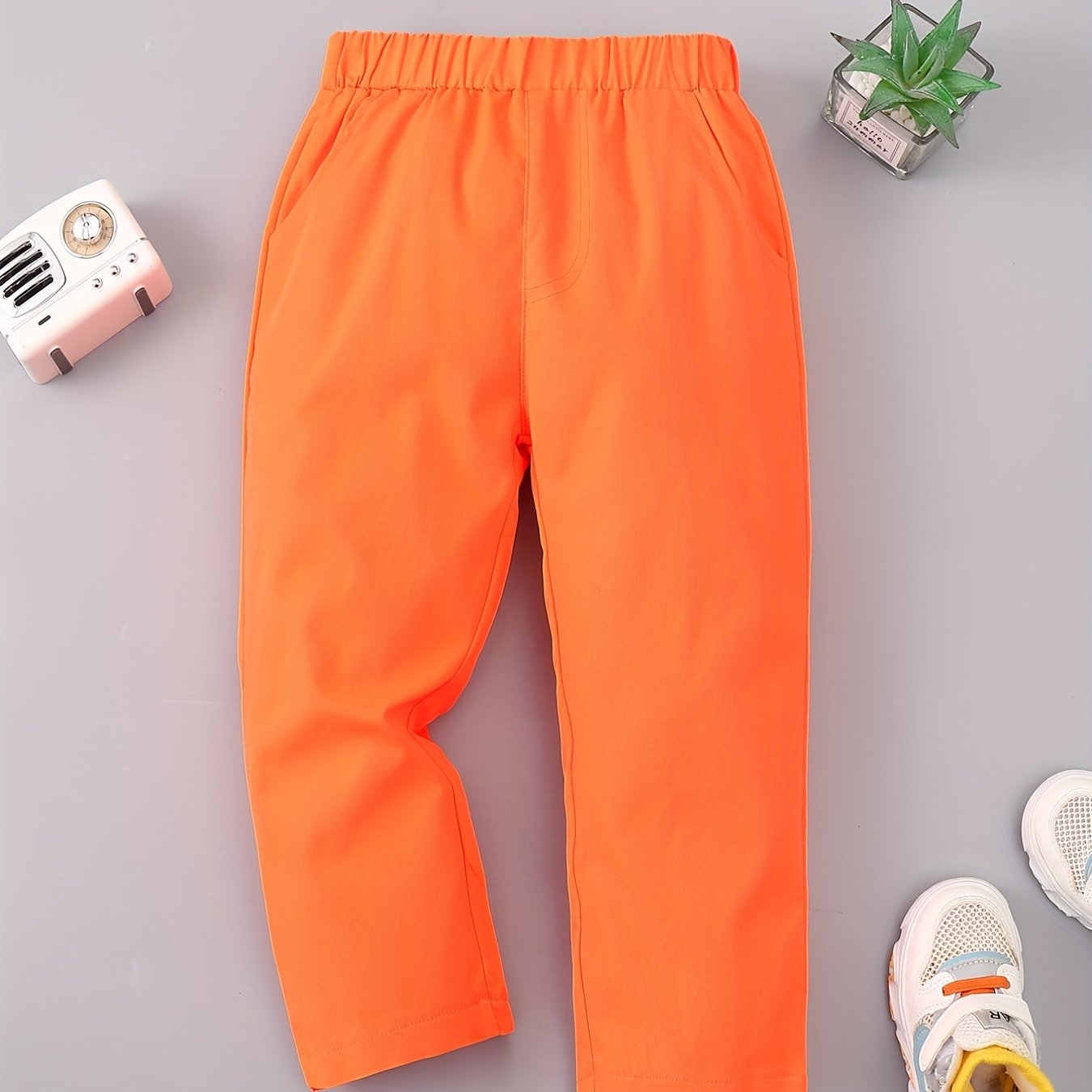 Boys Soft Solid Long Pants For Spring/Autumn