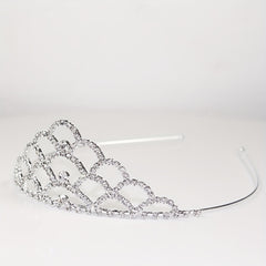 Rhinestone Headband Queen Crown Tiara Head Jewelry Bridal Wedding Hair Accessori