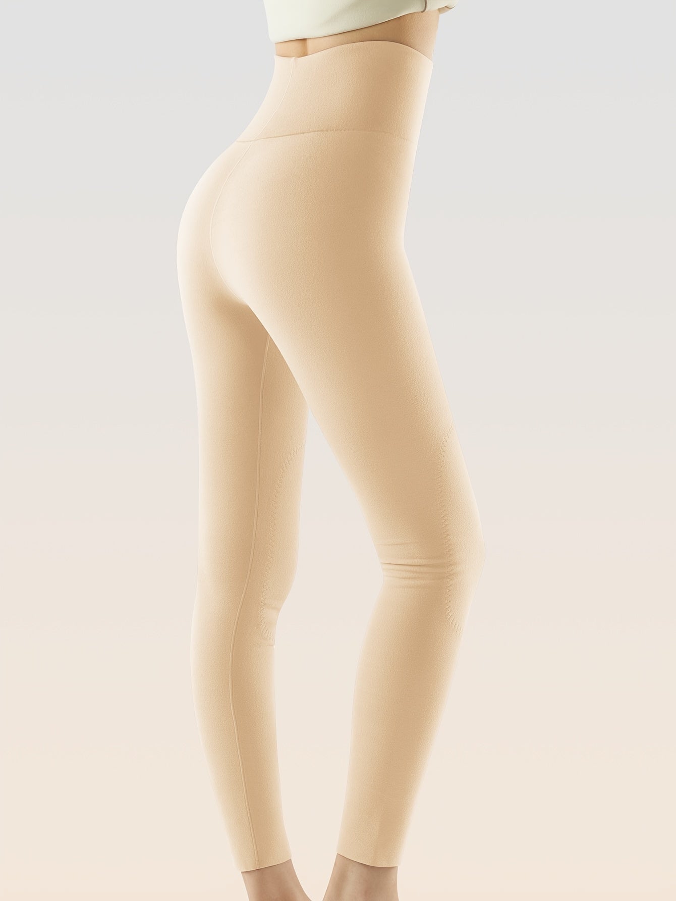 Colorblock Thermal Pants Soft & Comfy Slim Elastic Tights