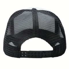 Cracked Corner Of The Mouth Print Men's Sunshade Mesh Hat