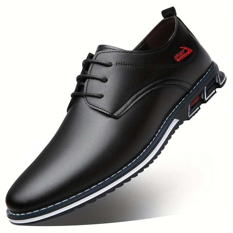 Men's Solid Comfy Lace Up Casual Shoes