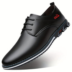 Men's Solid Comfy Lace Up Casual Shoes