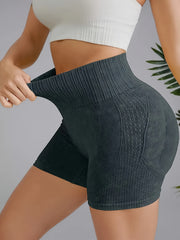 High Stretch Yoga Sports Shorts Summer Fitness Workout Gym Shorts