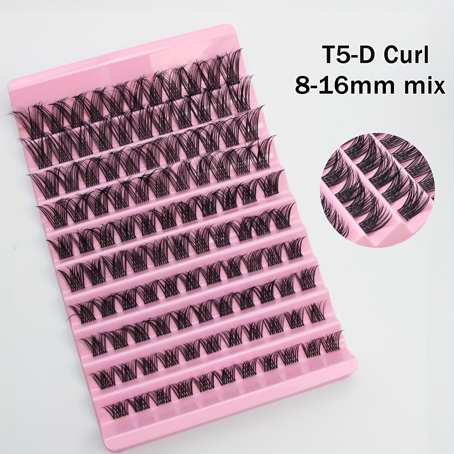 110Pcs DIY Eyelash Extensions 8 16mm False Lashes D Curling Natural Look