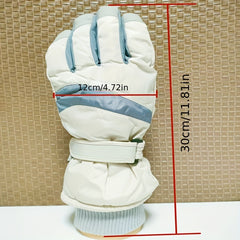Winter Cycling Skiing Gloves Men Women Velvet Warm Windproof Waterproof