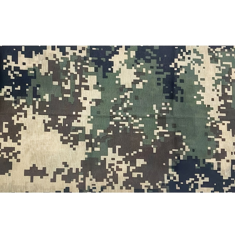 Green Camo Face Cover Mask Neck Gaiters Windproof Neckerchief