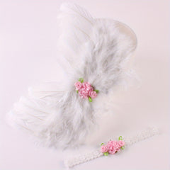 Newborn Angel Wings Photography Costume 2pcs Set