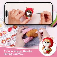 Needle Felting Kit - Shiba Dog - DIY Craft Pack