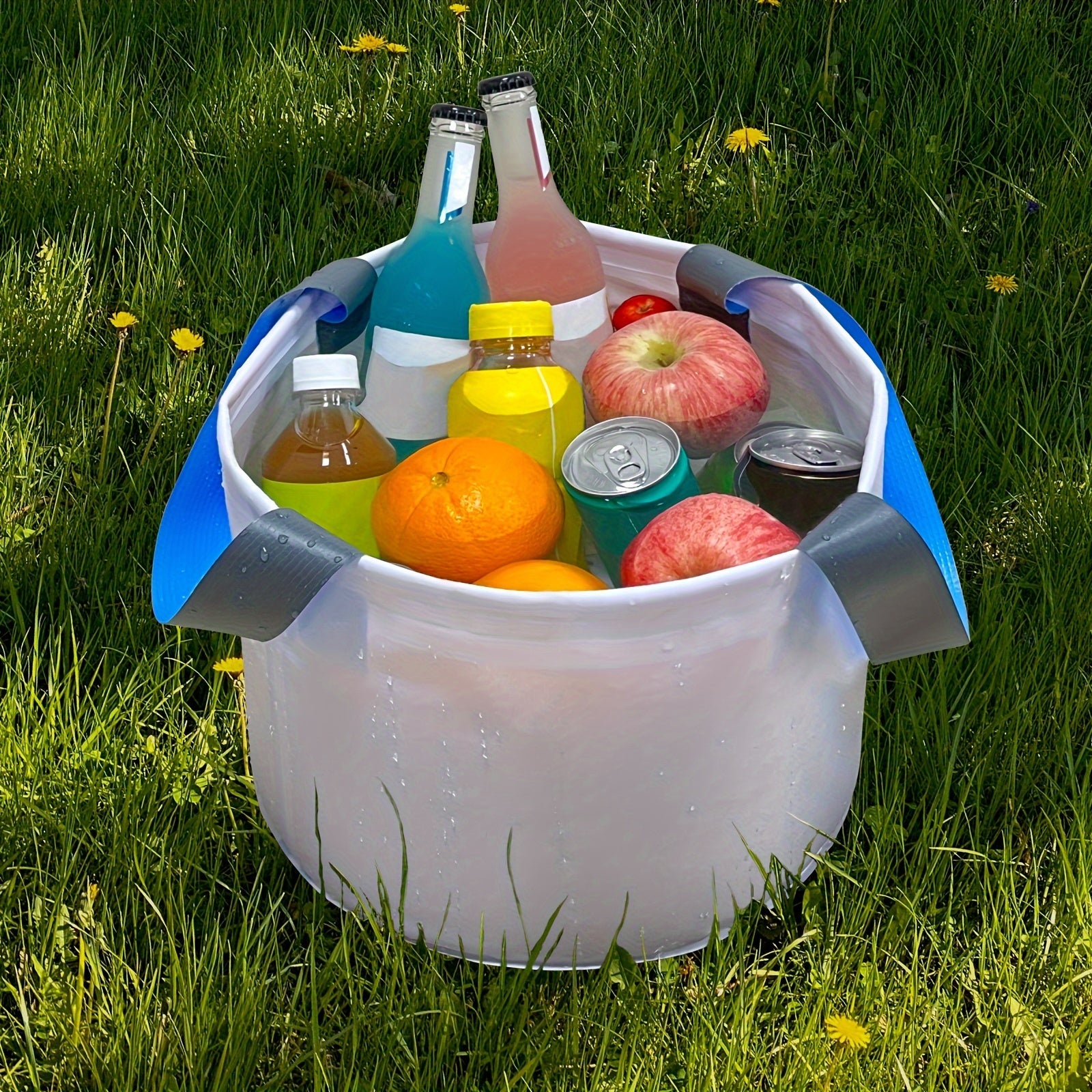 Plastic Foldable Bucket Portable Water Storage Bucket for Camping