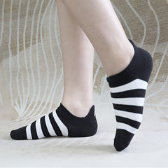 10 Pairs Cute Cartoon Cow Print Ankle Socks for Women